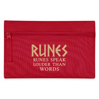 Alphabet runique anglais ancien - Trousse - rouge - Devant