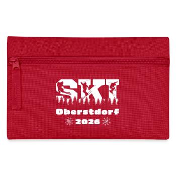 Ski Winter Holidays Oberstdorf 2026 - Pencil Case - red - Front