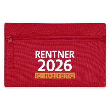 Pensioners 2026 - Pencil Case - red - Front