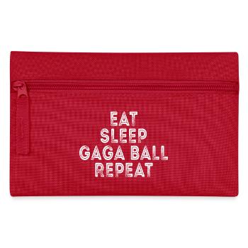 Essen, schlafen, Gaga-Ball wiederholen - Federtasche - Rot - Vorne