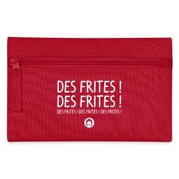 Des frites des frites des frites réplique culte - Trousse - rouge - Devant