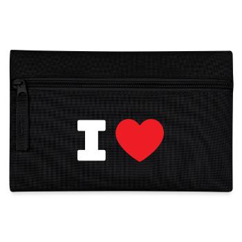 I LOVE - HEART Add Your own text - Pencil Case - black - Front
