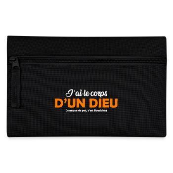 J'ai le corps d'un Dieu cadeau homme humoristique - Trousse - noir - Devant