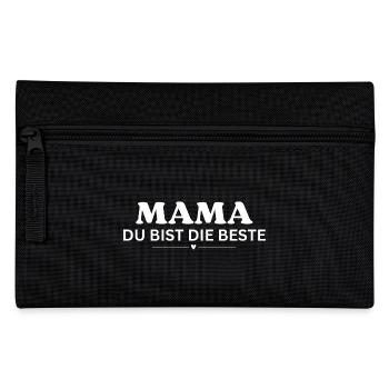 Mama du bist die Beste - Federtasche - Schwarz - Vorne