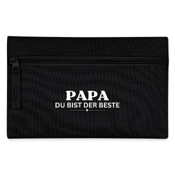 Papa ist der Beste - Federtasche - Schwarz - Vorne