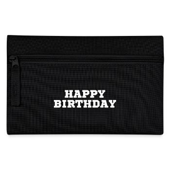 Happy Birthday - Federtasche - Schwarz - Vorne