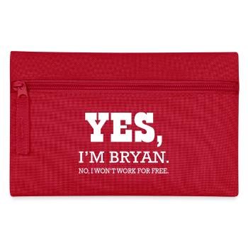 Bryan Yes I'm t shirt Bryan for man - Trousse - rouge - Devant