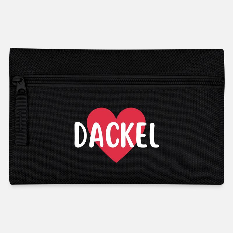 Dackel Dackelliebe Hundemensch - Federtasche - Schwarz