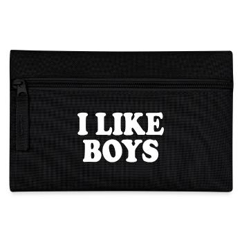 I like boys - Federtasche - Schwarz - Vorne