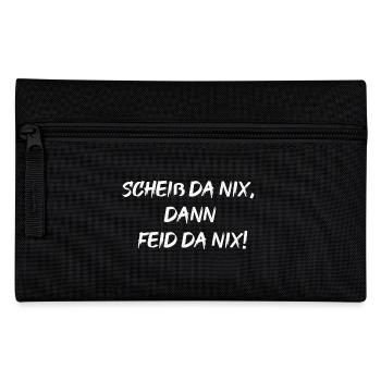 scheiß da nix - Federtasche - Schwarz - Vorne