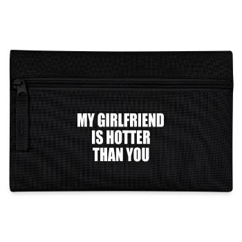 my boyfriend is out of town - Pencil Case - black - Front