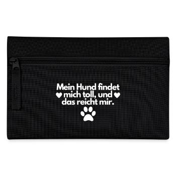 Beautiful dog saying dog love dog person - Pencil Case - black - Front