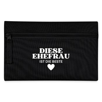 Diese Ehefrau ist die Beste - Federtasche - Schwarz - Vorne