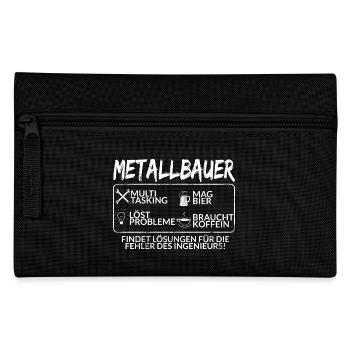 Der Metallbauer - Federtasche - Schwarz - Vorne