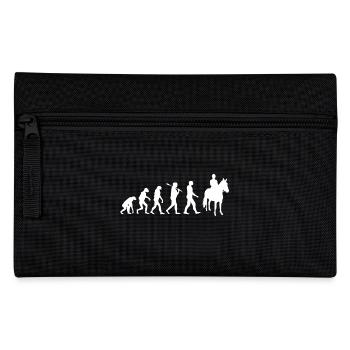 Pferde Shirt · Reiten · Pferd · Evolution · Horse - Federtasche - Schwarz - Vorne