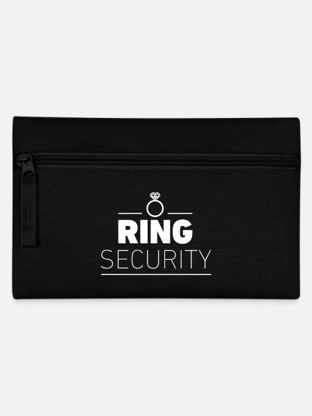 JGA Ring Security JGA Junggesellinnenabschied - Federtasche - Schwarz