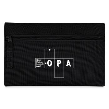 OPA - Held, Mythos, Legende - Kreuzworträtsel - Federtasche - Schwarz - Vorne