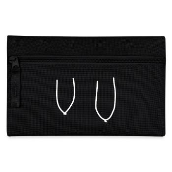 Sexy Hängend Brüste Titten Möpse Melonen Geschenk - Federtasche - Schwarz - Vorne