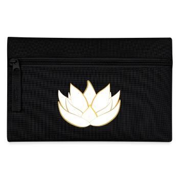 Goldene Lotusblüte - Lotosblüte - Federtasche - Schwarz - Vorne