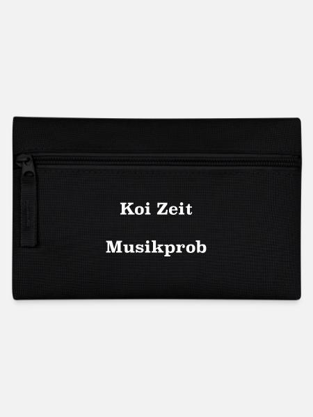 Koi Zeit Musikprob - Federtasche - Schwarz