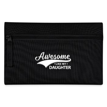 Awesome like my daughter - lovely family gift - Trousse - noir - Devant