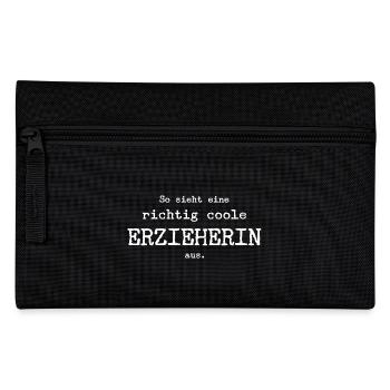 So sieht eine richtig coole Erzieherin aus - Federtasche - Schwarz - Vorne