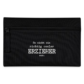 So sieht ein richtig cooler Erzieher aus. - Federtasche - Schwarz - Vorne