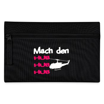 Mach den Hub Helikopter 117 - Federtasche - Schwarz - Vorne