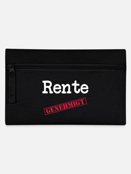 Rente genehmigt - Federtasche - Schwarz