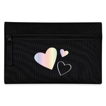 Pastel Regenbogen Herzen - Federtasche - Schwarz - Vorne