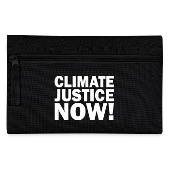 Climate justice now - Pencil Case - black - Front