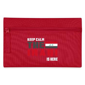Keep Calm Iraq flag design - Pencil Case - red - Front