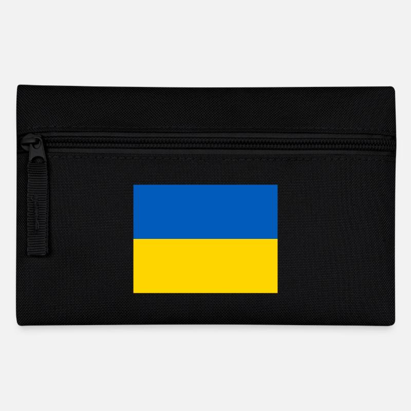 Ukraine Flagge - Federtasche - Schwarz