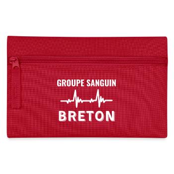 Bretagne, Bretagne humour, je suis Breton - Trousse - rouge - Devant