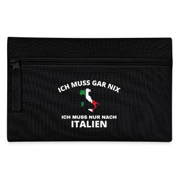 Italien - Federtasche - Schwarz - Vorne