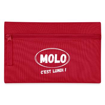 travail, travail humour, pas du matin - Trousse - rouge - Devant