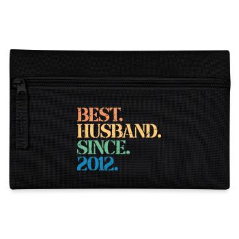 Bester Ehemann seit 2012, Geschenk zum 11-jährigen Jubiläum - Federtasche - Schwarz - Vorne