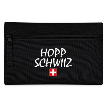 Hopp schwiiz - Federtasche - Schwarz - Vorne