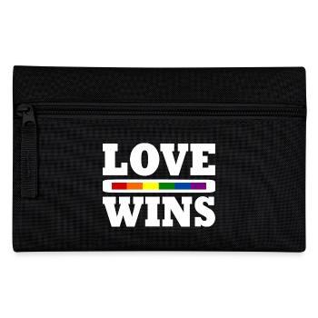 Love wins - Federtasche - Schwarz - Vorne