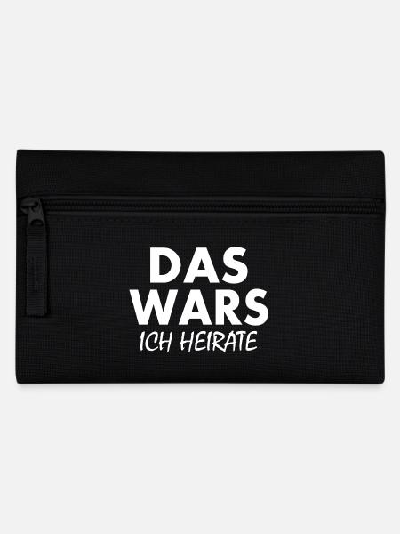 Das wars ich heirate - Federtasche - Schwarz