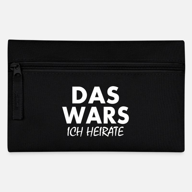 Das wars ich heirate - Federtasche - Schwarz