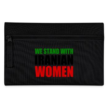 We stand with iranian women - Federtasche - Schwarz - Vorne