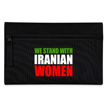 We stand with iranian women - Pencil Case - black - Front