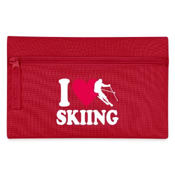 I love Skiing - Federtasche - Rot - Vorne