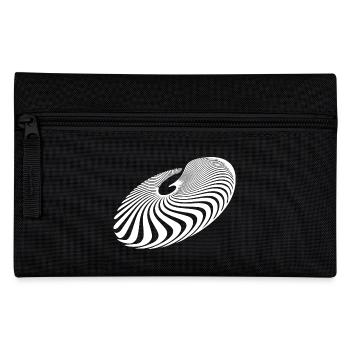 Lignes de cercle géométriques en spirale - Trousse - noir - Devant