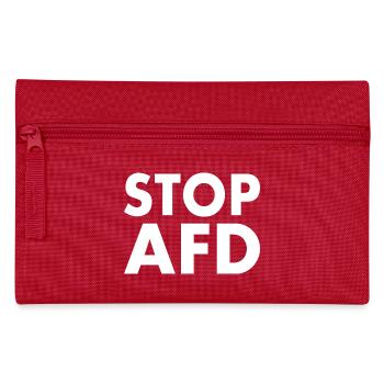 Stop afd - Federtasche - Rot - Vorne