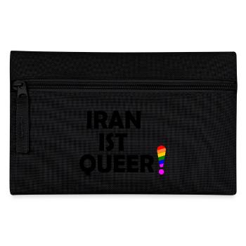 Iran ist queer - Federtasche - Schwarz - Vorne