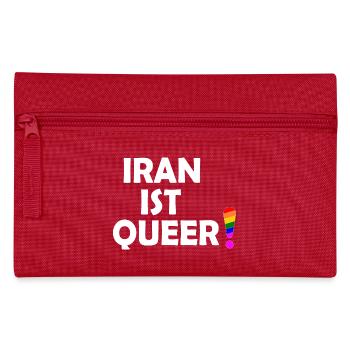 Iran ist queer - Federtasche - Rot - Vorne