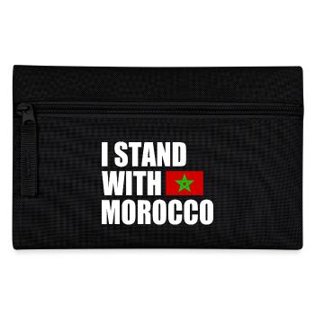 I stand with morocco maroc - Trousse - noir - Devant