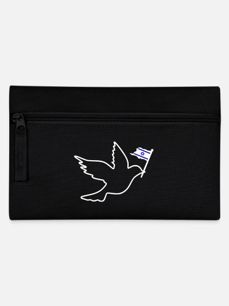 Israel Friedenstaube - Federtasche - Schwarz